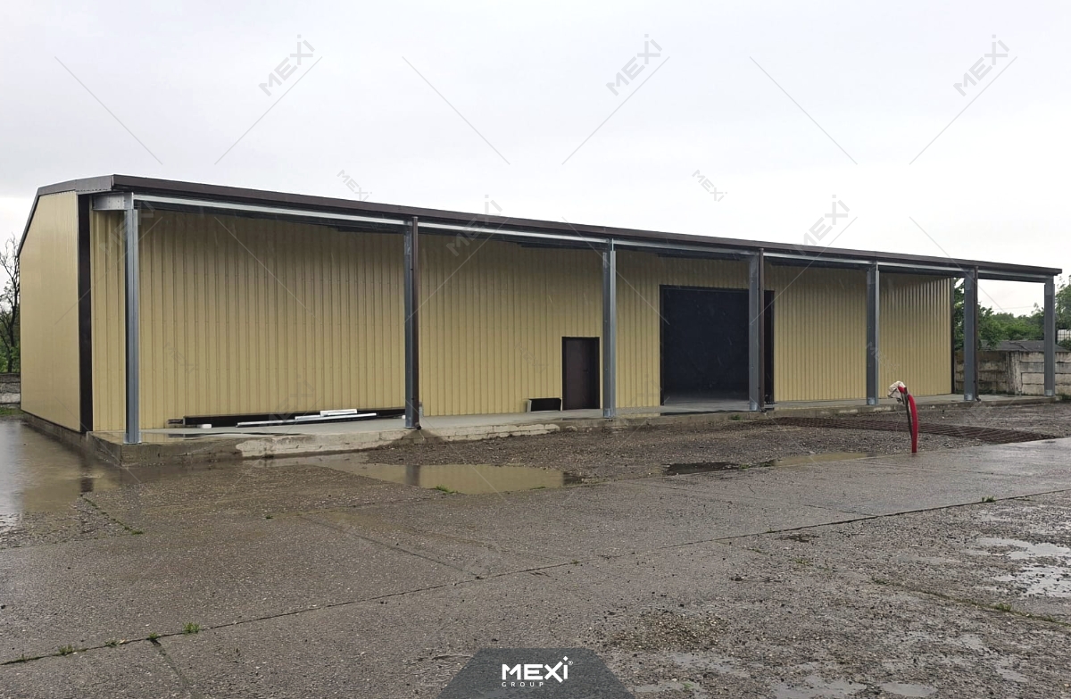 finisare hală depozitare construită pe structură metalică